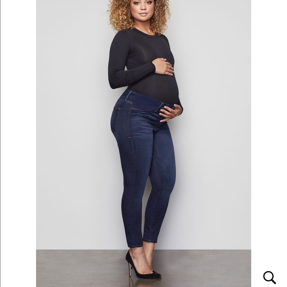 Good American Maternity Jean with side inserts